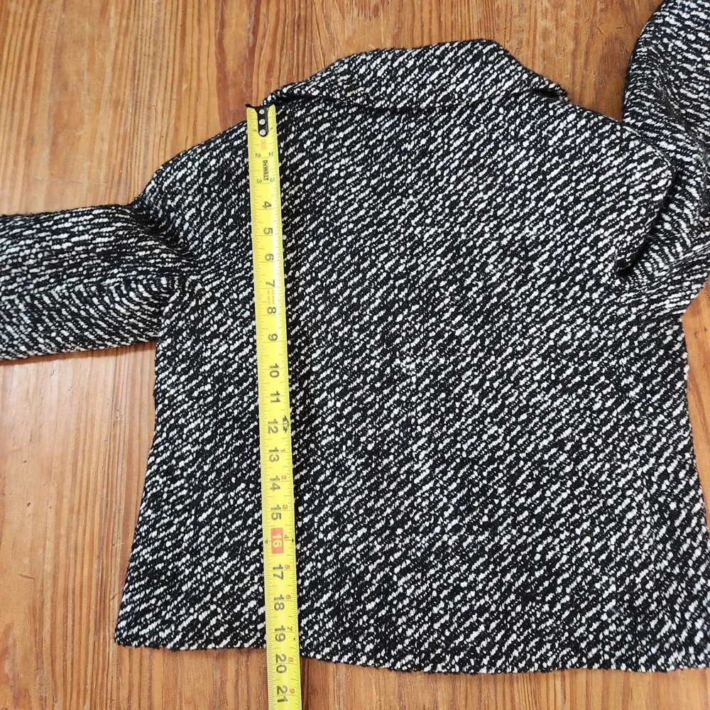 Talbots Double Breasted Cropped Wool Alpaca Blend Double Breasted Pea‎ Coat 6P